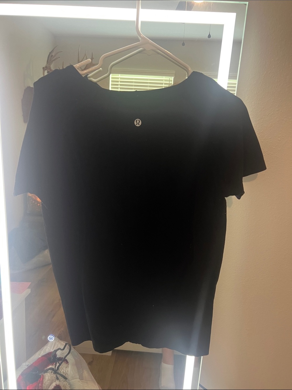lululemon athletica Black Short Sleeve Tee with Logo